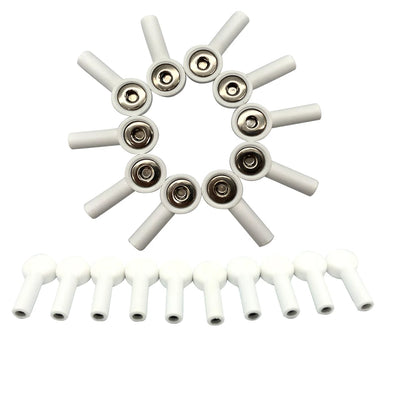 10PCS kompatibler EKG-EKG-Kabeladapter 4.0 Bananenstecker-Adapter Schnallentyp Pin-Clip-Typ Elektrodenplattenadapter 