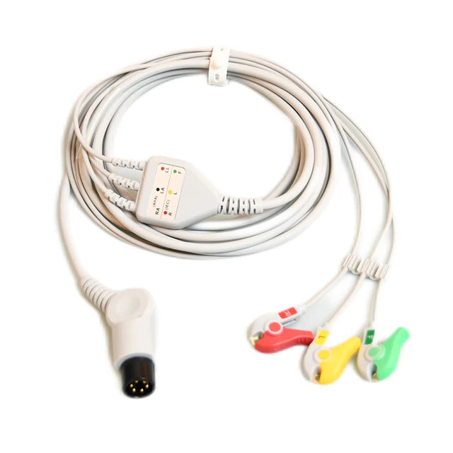 3-lead ECG cable for adult cardiac monitor accessories Compatible for any kinds of monitor