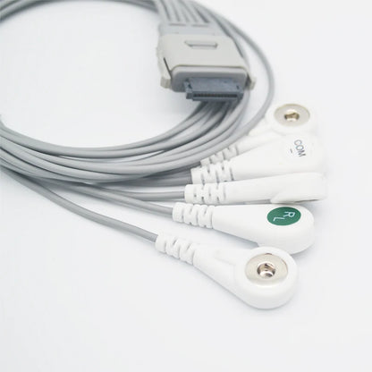 Compatible Biomedical BI9800 / BI9000 EDAN SE-1201 Nihon Kohden Rac 3012 5 leads Holter Ecg Cable