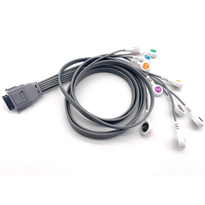 Compatible Biomedical BI9800 / BI9000 EDAN SE-1201 Nihon Kohden Rac 3012 Holter Ecg Cable - 10 leads