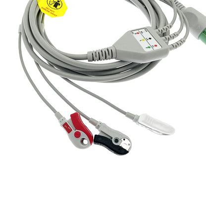 Compatible COMEN Star-8000E C50 C70 C80 monitor 12pin 3 leads ecg cable