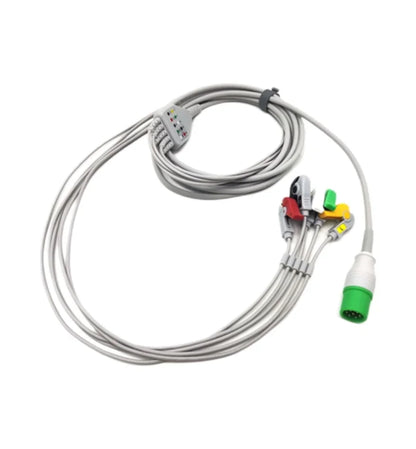 Compatible COMEN Star-8000E C50 C70 C80 monitor 12pin 5 leads ecg cable