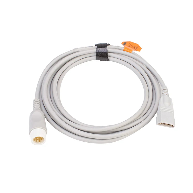 Compatible Comen ibp cable 12 pin to Argon BD Edward Medex Abbott Smith PVB Utah Ibp Transducer IBP adapter cable