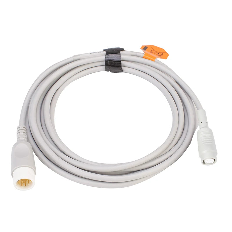 Compatible Comen ibp cable 12 pin to Argon BD Edward Medex Abbott Smith PVB Utah Ibp Transducer IBP adapter cable