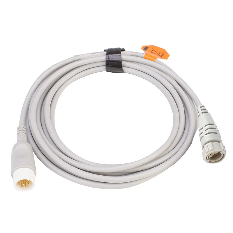 Compatible Comen ibp cable 12 pin to Argon BD Edward Medex Abbott Smith PVB Utah Ibp Transducer IBP adapter cable