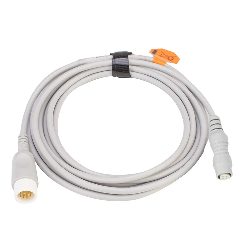 Compatible Comen ibp cable 12 pin to Argon BD Edward Medex Abbott Smith PVB Utah Ibp Transducer IBP adapter cable