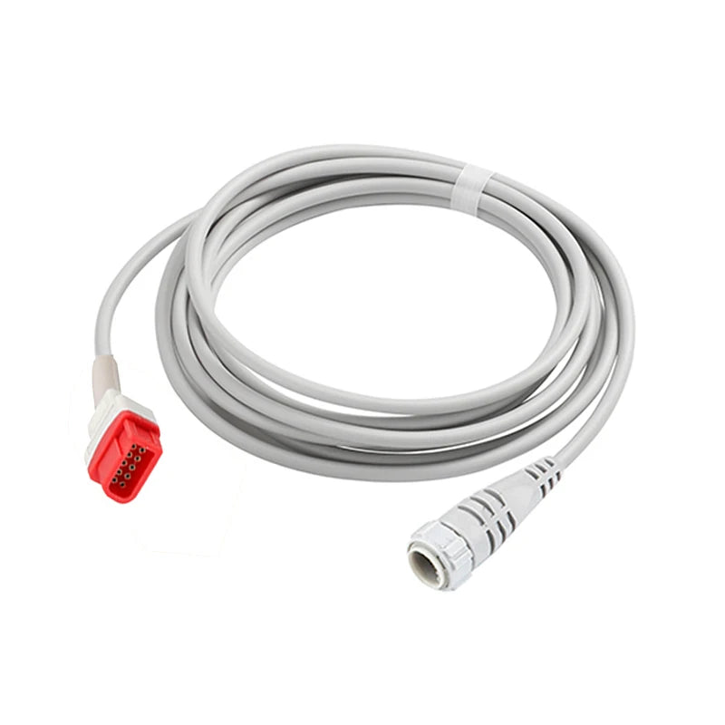 Compatible Spacelabs ibp cable 10pin to Braun,BD,Edward,Medex,Abbott,Smith,PVB,Utah Ibp Transducer IBP adapter cable