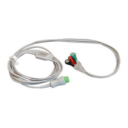 Compatible for Mindray T5 T6 T8 IPM IMEC ECG Cable with leadwires 12pin 5-lead Snap AHA