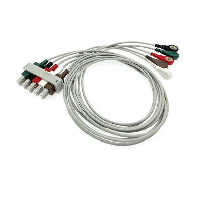 Compatible for Philips M3000A, M3001A, M1001A/B, M1002A/B, 78352C, 78354C, 12pin 5 leads ecg cable