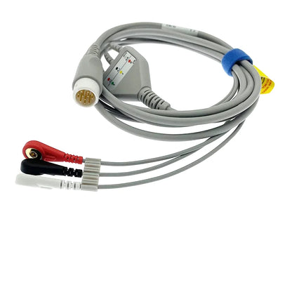 Compatible for Philips VM4 VM6 MP20 MP30 MP50 12pin 3 leads ecg cable