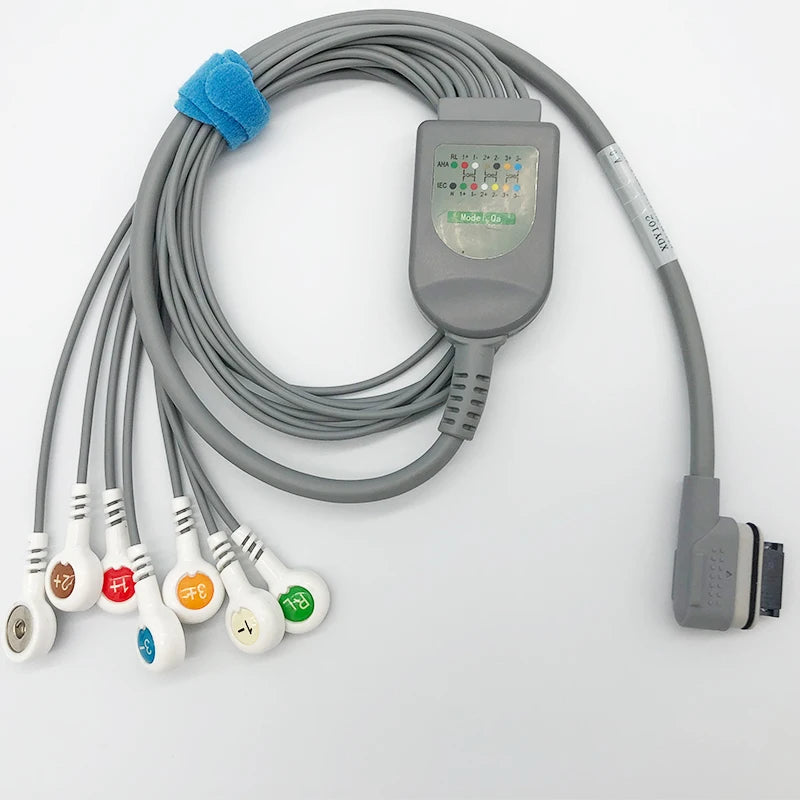 Compatible with Biomedical BI9800 / BI9000 Holter Ecg Cable,  7 leads