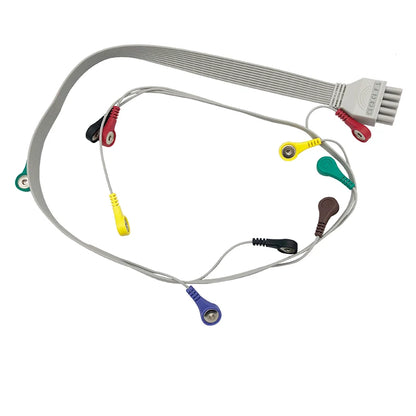 Compatible with CONTEC TLC5000 / TLC6000 Holter Ecg Cable, 10 leads