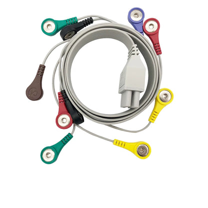 Compatible with CONTEC TLC5000 / TLC6000 Holter Ecg Cable, 10 leads