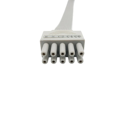 Compatible with CONTEC TLC5000 / TLC6000 Holter Ecg Cable, 10 leads