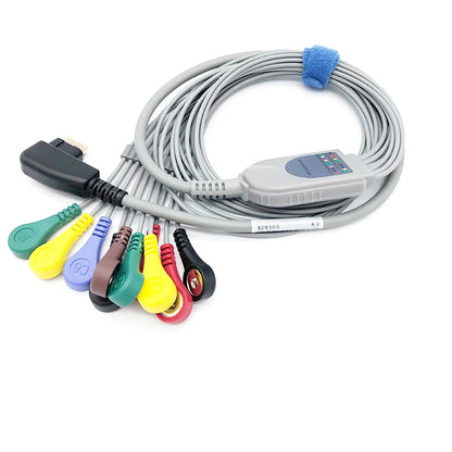 Compatible with DMS 300-4a, Holter ecg cable, 10 leads