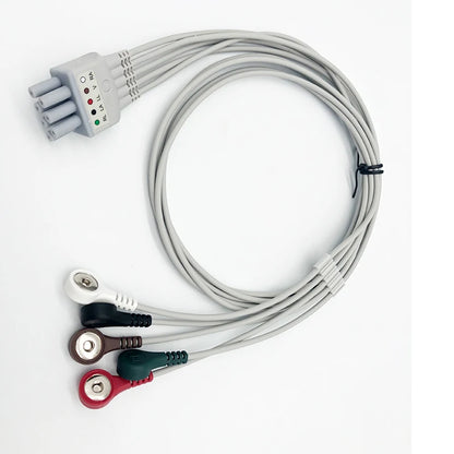 Compatible with Mindray TEL100 dynamic telemetry, Holter Ecg Cable, 5 leads