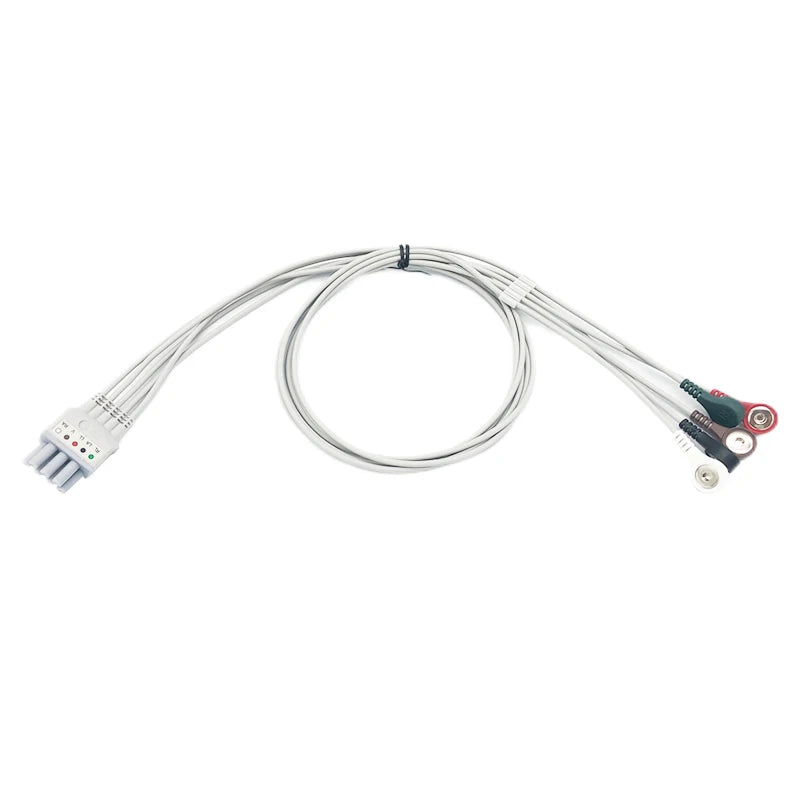 Compatible with Mindray TEL100 dynamic telemetry, Holter Ecg Cable, 5 leads