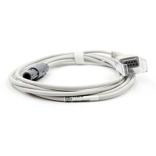 Compatible with Mindray pm7000 pm8000 mec1000 EADN 6pin 40 degree monitor SpO2 extension wire main cable to DB9 2.4M