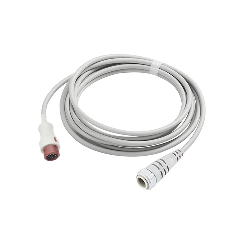 Compatible with Philips Mindray 12pin Monitor IBP Cable to Argon BD Edward Medex Abbott Smith PVB Utah Pressure Transducers