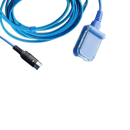 Compatible with Schiller 7pin monitor SpO2 extension wire main cable to DB9 2.4M