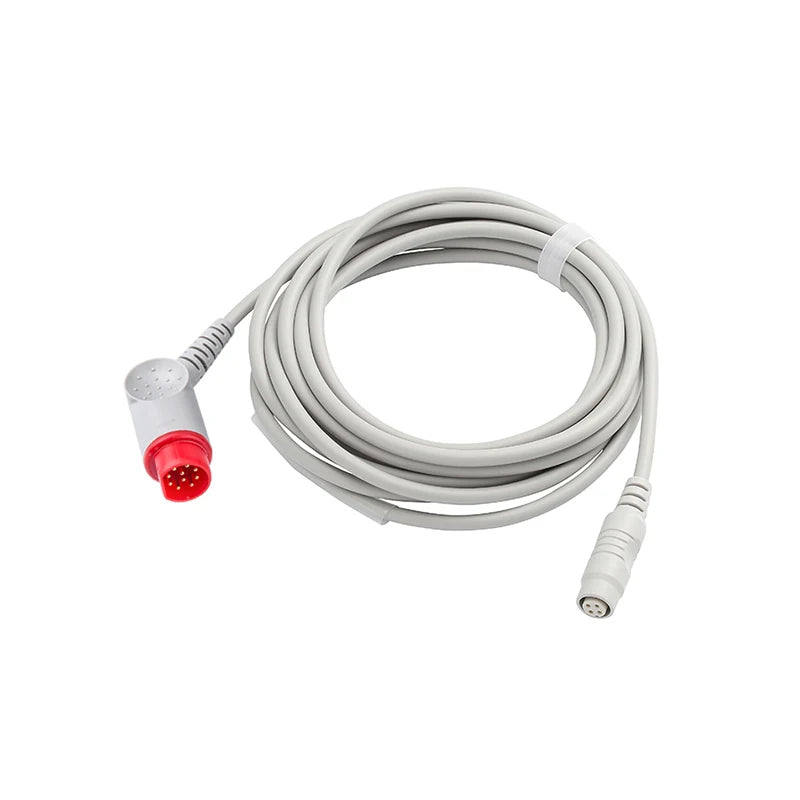 Compatible with Siemens 10 pin invasive blood pressure IBP cable to connect pressure sensors such as Utah/BD/Edward