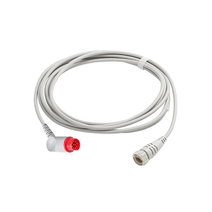 Compatible with Siemens 10 pin invasive blood pressure IBP cable to connect pressure sensors such as Utah/BD/Edward