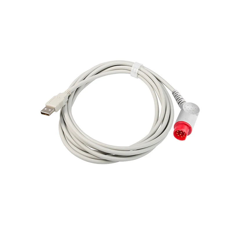 Compatible with Siemens 10 pin invasive blood pressure IBP cable to connect pressure sensors such as Utah/BD/Edward