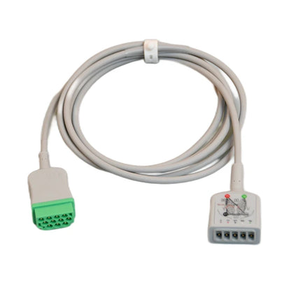 ECG / EKG cable Compatible with GE Dash 3000 4000 2000 B20 30 650 monitor - Trunk Cable - 11 Pin 5 leads