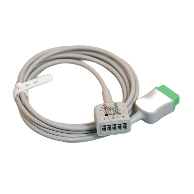 ECG / EKG cable Compatible with GE Dash 3000 4000 2000 B20 30 650 monitor - Trunk Cable - 11 Pin 5 leads