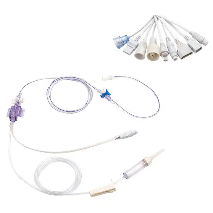 Best Seller BBrauns Disposable Blood Pressure Transducer Disposable Double Channel IBP Transducer Kits with BBRAUN Conector