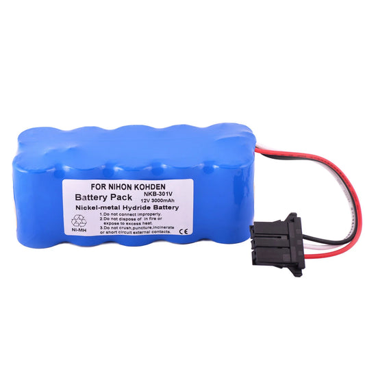 Rechargeable battery compatible with Nihon Kohden TEC-7621 TEC-7631 TEC-7721 TEC7731 X065 NKB-301V AED defibrillator