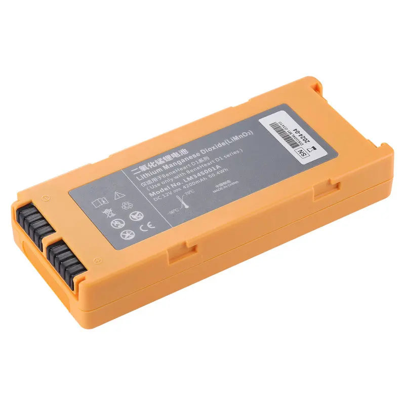 Rechargeable lithium battery compatible with Mindray BeneHeart D1 Public D1 Pro LM34S001A AED defibrillator