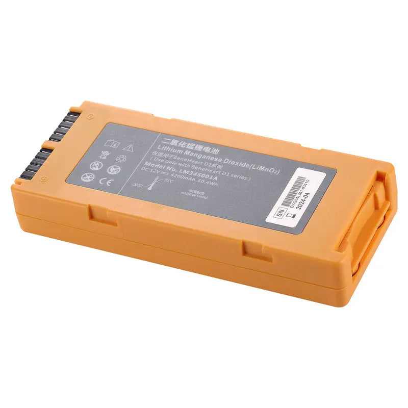 Rechargeable lithium battery compatible with Mindray BeneHeart D1 Public D1 Pro LM34S001A AED defibrillator