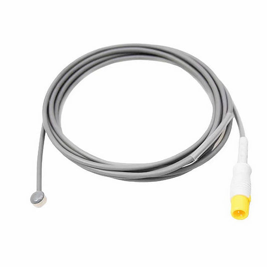 Reusable temperature probe Adult Rectal yellow 2 Pin Medical Temperature sensor compatible with Comen C60