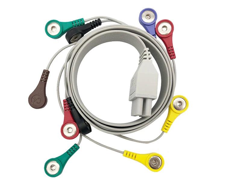 Compatible with CONTEC TLC5000 / TLC6000 Holter Ecg Cable, 10 leads