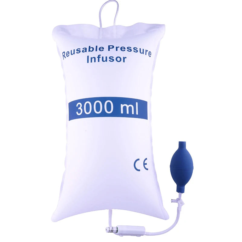 Reusable Medical Infusion bag Pressure bag 3000ml with gauge