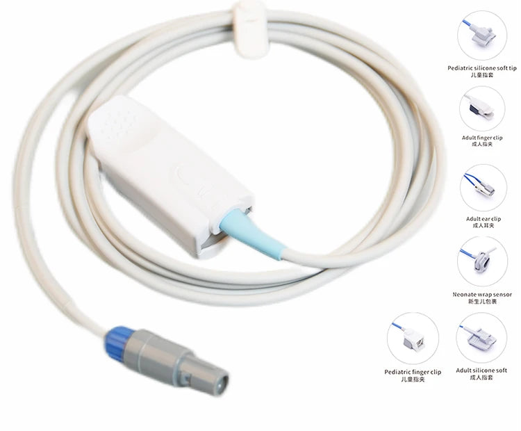 5pin Spo2 Sensor Compatible with Biolight M6 M12 M66 M69 M8000 and contec CMS9000 CMS8000 CMS6000 sensor