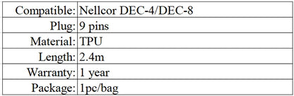 Spo2-Verlängerung, 9-poliges Adapterkabel, kompatibel mit Nellcor DEC-4/DEC-8 DB9 