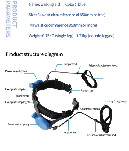 Вспомогательное средство для ходьбы, тренировочное оборудование для пожилых людей, экзоскелет для ходьбы, гемиплегии, подъем одной ноги для ходьбы 