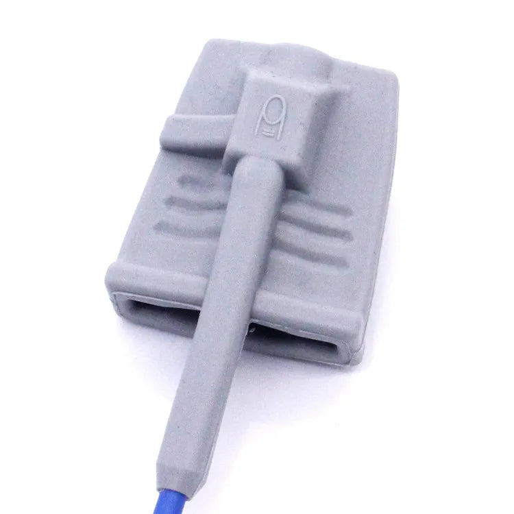 Spo2 Sensor Compatible with Datex Ohmeda 10 Pin Reusable Adult Silicone Soft Tip Sensor