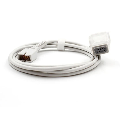 Spo2 extension 9pin adapter cable compatible for Nellcor OXi-max N550 N595 GE dinamap PRO Schiller DEC-4/DEC-8 DB9