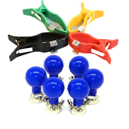 compatible For 4pcs/Set ECG EKG Limb Clip Electrode + 6pcs/lot Chest Suction Ball Electrode limb clamp - Adult limb clamp