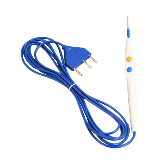 surgical scalpel /electrosurgical pencil with cable and connector - Disposable Electrosurgical ESU Pencil